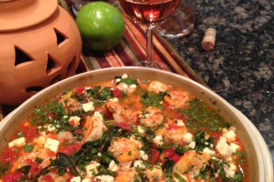 Tuscan shrimp bake - quick and easy!